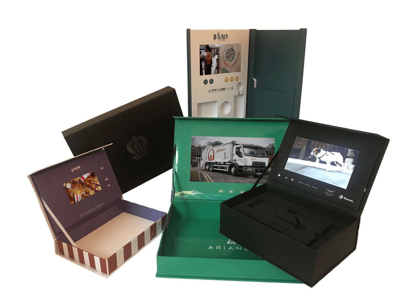 Coffret vidéo présentation avec écran