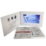 Brochure vidéo A5 écran 7" format A5 avec boutons fonctionnels